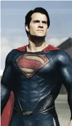  ?? Bild: SN/AP ?? „Man of Steel“: Der Brite Henry
Cavill ist Superman.