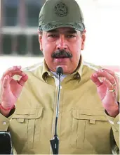  ?? EFE ?? El dictador venezolano, Nicolás Maduro
