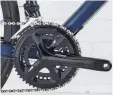  ??  ?? The new, slimmed-down 27mm post provides good comfort Shimano’s RS510 chainset: a good match to 105 for less expense TOP ABOVE