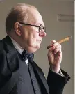  ?? FOCUS FEATURES ?? A transforme­r, in the best sense of the word: Gary Oldman as Winston Churchill in Darkest Hour.