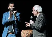  ?? ROGELIO V. SOLIS/AP ?? Bernie Sanders and Jackson, Miss., Mayor Chokwe Antar Lumumba are a political odd couple who share a vision.