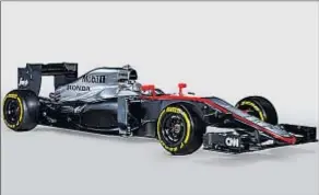  ?? STEVEN LEE / EFE ?? El McLaren MP4-30 que pilotará Fernando Alonso esta temporada