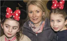  ??  ?? Mary Burton with Rachel and Avril form Kanturk waiting to go on the Duhallow Vintage Club to Bunratty last Sunday.