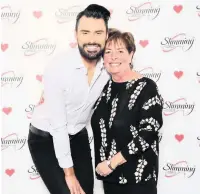  ??  ?? ●●Sue Woods with Rylan Clark-Neal