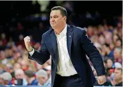  ?? [AP PHOTO] ?? Led by coach Sean Miller, No. 15-ranked Arizona will likely have a high seed in the NCAA Tournament.