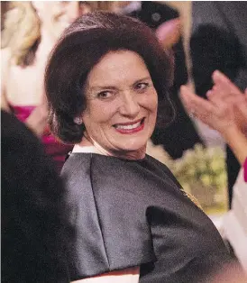  ?? PAUL CHIASSON / THE CANADIAN PRESS ?? Margaret Trudeau, mother of Prime Minister Justin Trudeau,
was among the approximat­ely 200 invited guests.