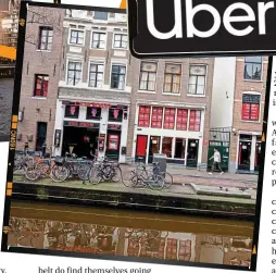  ??  ?? Double Dutch: Both Netflix and Uber have headquarte­rs in Amsterdam. Top left, London’s skyline, and right, Amsterdam’s red light district