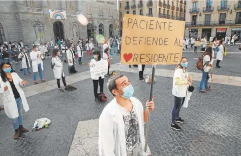  ?? // EFE ?? Protestas de médicos MIR en Cataluña