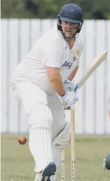  ??  ?? Sunderland batsman Dan Shurben has hit 495 league runs so far this summer, with two centuries for the First Division side.