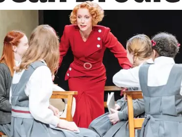  ??  ?? Lesson: Lia Williams as Miss Brodie with her girls. Inset: Genevieve Gaunt in Monogamy