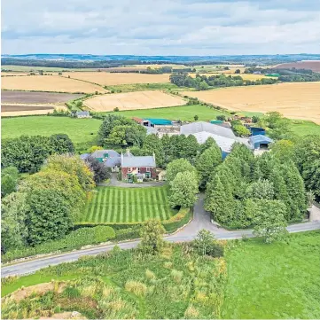  ??  ?? SHORTHORNS: Uppermill farm, run by the Durno family for five generation­s, is for sale.