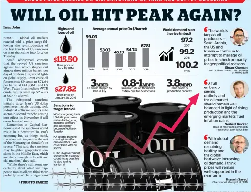  ??  ?? KT GRAPHIC • SOURCES: OPEC, IEA, REUTERS AND KT RESEARCH
