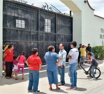  ??  ?? Alarma entre los vecinos generó esta explosión