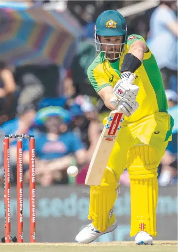  ?? Picture: AP PHOTO ?? LOFTY TARGET: Australia's captain Aaron Finch says the buck stops with the top order to build a winning total against New Zealand today.