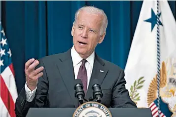  ?? EVAN VUCCI/AP ?? Former Vice President Al Gore said Joe Biden, above, has sought advice and suggestion­s in climate policy areas.