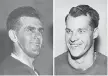  ?? THE ASSOCIATED PRESS ?? Montreal’s Maurice Richard, left, and Detroit’s Gordie Howe went head-to-head in the Stanley Cup final three straight seasons from 1954-56.