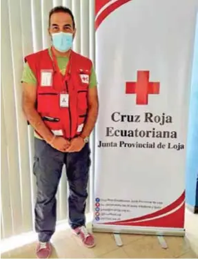  ??  ?? DETALLE. José Antonio Ponce, delegado de Salud de la Federación Internacio­nal de Sociedades de la Cruz Roja y Media Luna Roja en Ecuador.