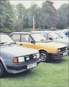  ?? Picture by Asterion ?? VERY ’80S
Skoda Estelles on show