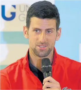  ??  ?? Nole. Respondió a las críticas. No sabe si irá al US Open de septiembre.