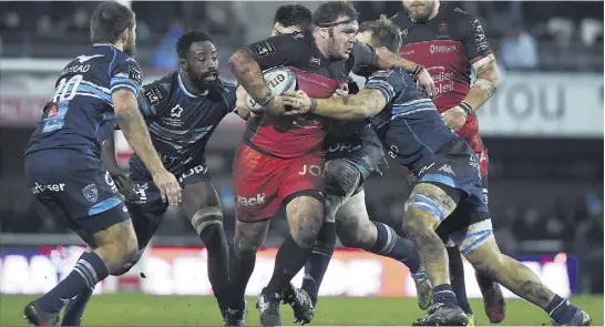  ?? (Photo AFP) ?? Jean-Charles Orioli, blessé au genou, ne porte déjà plus le maillot toulonnais. Il n’en reste pas moins supporter, même si le RCT rencontre La Rochelle, son futur club, demain soir.