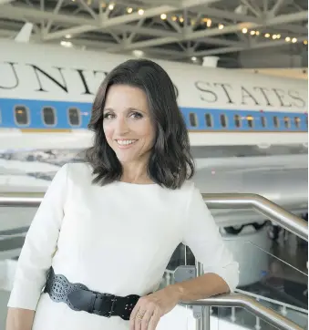  ?? JUSTIN M. LUBIN/HBO ?? Actress Julia Louis-Dreyfus, who has won six straight Emmys for her role as Vice-President Selina Meyer in Veep, will receive this year’s Mark Twain Prize for American Humor on Sunday.