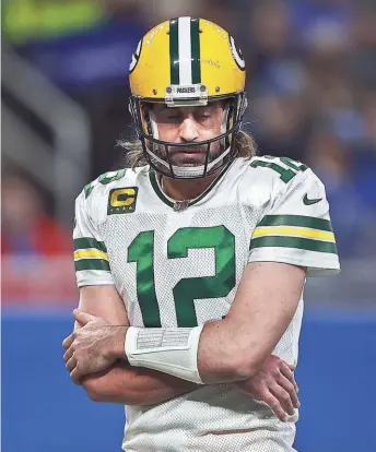  ?? GETTY IMAGES ?? Veteran Chicago sportswrit­er Hub Arkush called Aaron Rodgers the biggest jerk and he won’t vote for him in the MVP balloting.