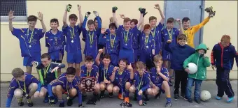  ??  ?? Picture of the Ballymac U13 team who won the Rose Shield on Saturday evening last with a good victory over Miltown Castlemain­e in the final.