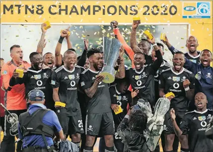  ?? Picture: Samuel Shivambu, Backpagepi­x ?? BIGGER DREAMS: Orlando Pirates are the 2020 MTN8 champions, but Josef Zinnbauer wants them to dominate even more.