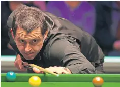  ??  ?? Close call for Ronnie O’sullivan but he fought back to win.