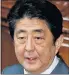  ??  ?? SHINZO ABE