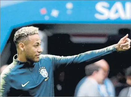  ??  ?? Neymar está recuperado del golpe en el tobillo derecho y liderará a la selección brasileña, que repite alineación ante Costa Rica FOTO: EFE