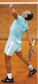  ??  ?? Geschafft! Rafael Nadal jubelt über 13. Paris-Finale.