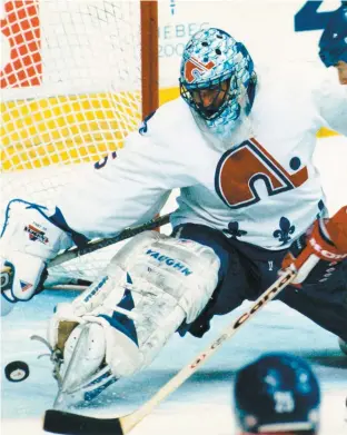  ?? PHOTO D’ARCHIVES ?? L’ancien gardien des Nordiques de Québec Stéphane Fiset deviendra un immortel de la LHJMQ le 3 avril 2019 en compagnie de plusieurs anciens joueurs de la LNH.