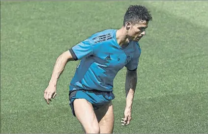  ?? FOTO: GETTY ?? Cristiano Ronaldo destacó su buen estado físico y descartó tener mano en los fichajes del Real Madrid