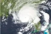  ?? NOAA ?? Hurricane Idalia slammed into the Big Bend region of Florida last year. Experts forecast 23 named storms this year.