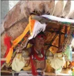  ??  ?? A dancer performs yakhide boat dance during the Yarlung Culture Festival held in Shannan prefecture in August 2016.