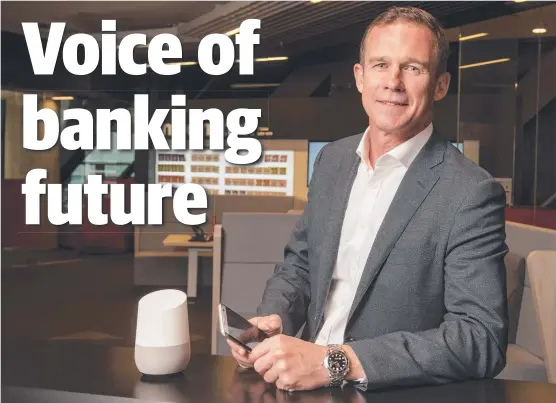  ??  ?? FUNDING TALK: National Australia Bank executive general manager of digital and innovation Jon Davey.