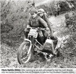  ??  ?? Chris Spittle (BSA): After opening up an early advantage he kept his cool, despite only six marks covering the first six finishers, to take his first Southern Experts victory.