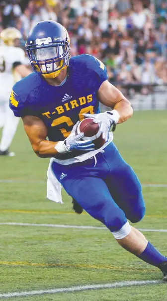  ?? BOB FRID/UBC ATHLETICS FILES ?? Former T-Birds running back Kory Nagata, who died Sunday, “was a difference-maker on the field” and “in the classroom,” says UBC coach Blake Nill. “He was the real deal.”