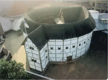  ??  ?? Shakespear­e’s Globe Theatre has entertaine­d audiences around the world since lockdown