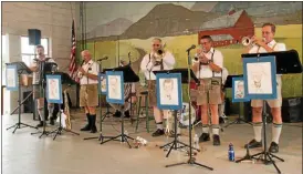  ?? ARCHIVE PHOTO ?? The Happy Dutchmen German Band, wearing authentic German Lederhosen and Alpine hats, will be playing and entertaini­ng as they stroll the Kutztown Park grounds from 2 to 5 p.m. Aug. 4 on Kutztown Day.