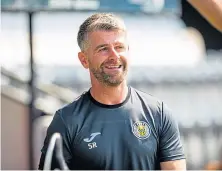  ?? ?? Stephen Robinson praised St Mirren’s attitude.