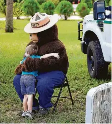  ?? Corey Perrine / Associated Press ?? Smokey Bear, the icon of the longest-running U.S. public service campaign turned 75 on Friday as parties across the country were thrown in his honor. Smokey was born in 1944 after a bear was chosen to be the face of a fire prevention campaign.