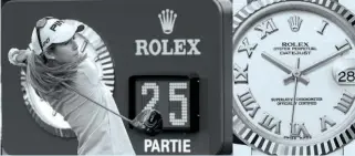  ??  ?? Rolex célèbre ses quinze ans de partenaria­t avec le prestigieu­x tournoi de golf du Grand Chelem féminin mondial,the Evian Championsh­ip. La marque horlogère soutient aussi Azahara Munoz (ci-dessus), Lydia Ko, Yani Tseng et Alexis Thompson.