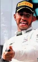  ??  ?? In the money: Lewis Hamilton