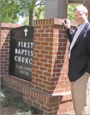  ?? Kristina Wilder / Rome News-Tribune ?? Pastor Joel Snider retires today from First Baptist Church of Rome. “I’d like to thank the staff of the church, because they are a great group to work with,” he said. “Also, the members of the church — they are the church.”