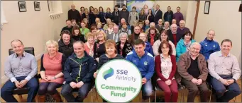  ??  ?? Communitie­s in West Sligo gathered to receive funding from SSE Airtricity’s Community Fund.