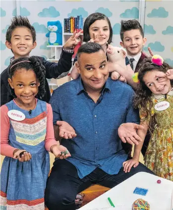  ?? NETFLIX ?? Russell Peters acknowledg­es he’s known as “brash,” but he says he’s more toned-down around kids.