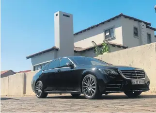  ??  ?? The Mercedes S-class has been a firm favourite of business executives, presidents and VIPs. Below: Massaging front seats and wireless charging are standard features.