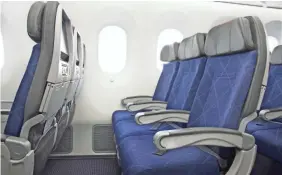  ?? MIKE HEADLEY/AMERICAN AIRLINES ?? Amid safety and consumer concerns, the federal government appears poised to set minimum seat standards for airlines.